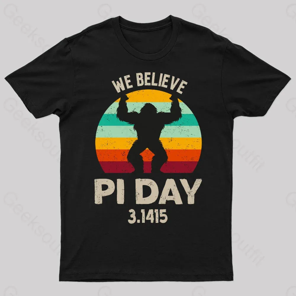 We Believe Pi Day Nerd T-Shirt - Image 2
