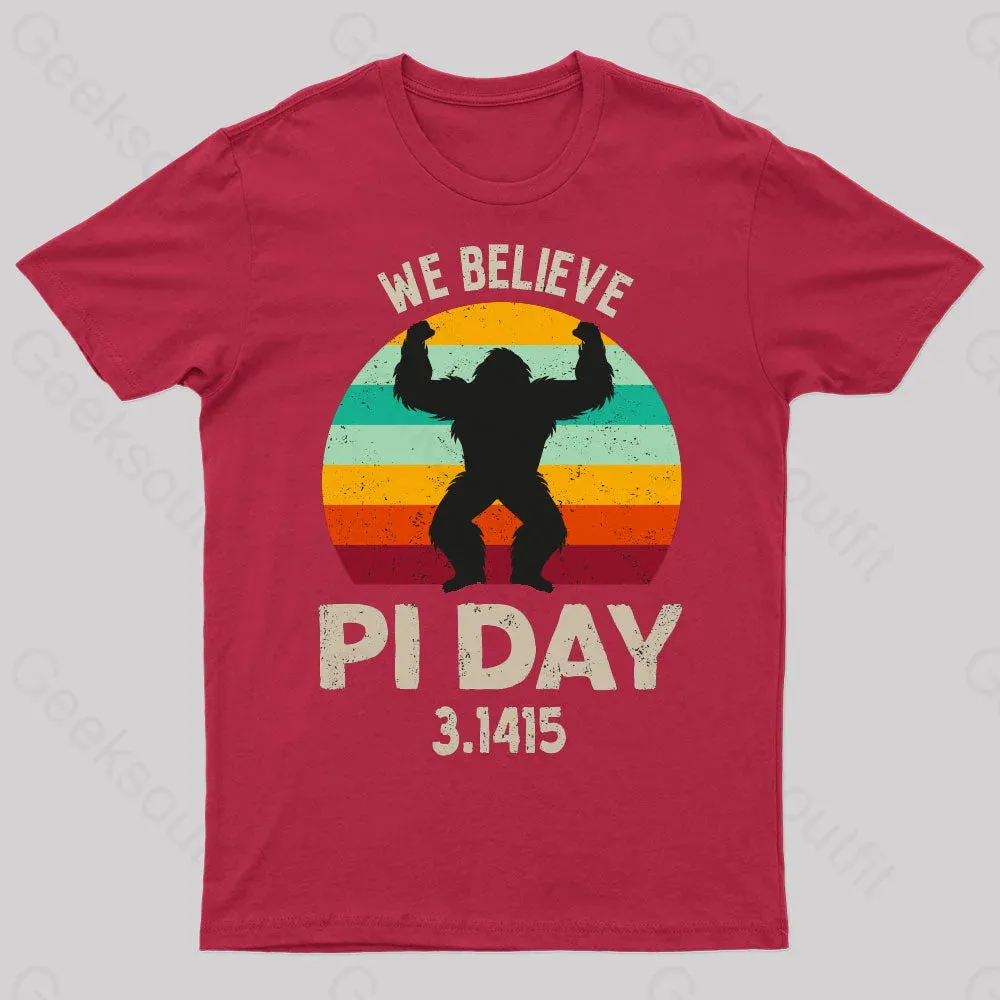 We Believe Pi Day Nerd T-Shirt - Image 4