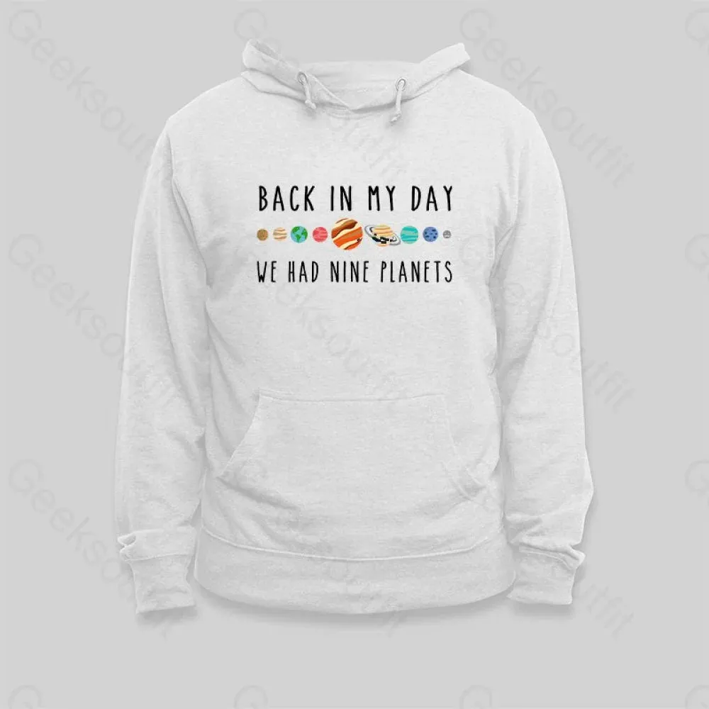 Alternative view of We Had Nine Planets Hoodie
