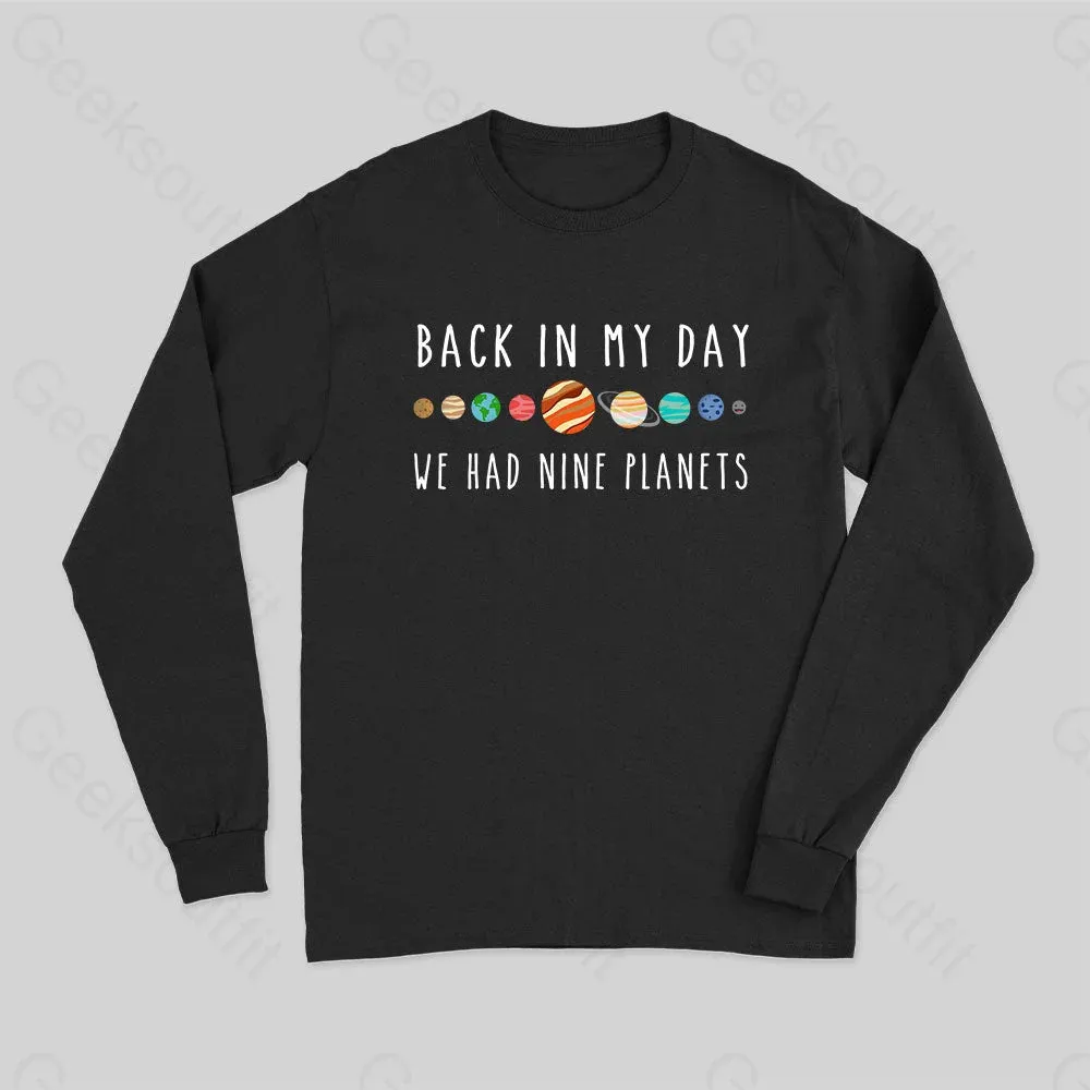 We Had Nine Planets Long Sleeve T-Shirt - Image 2