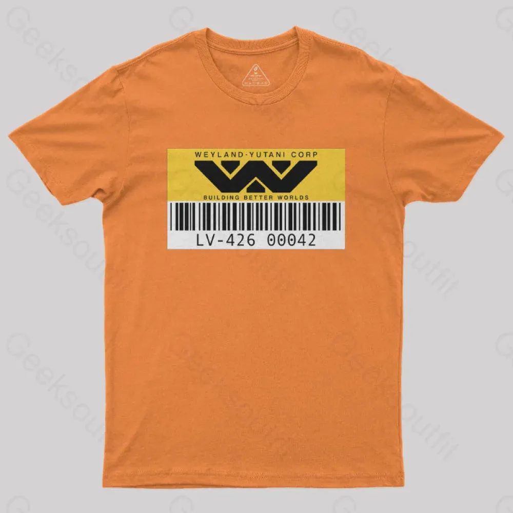 Weyland Yutani Asset tag Geek T-Shirt - Image 8