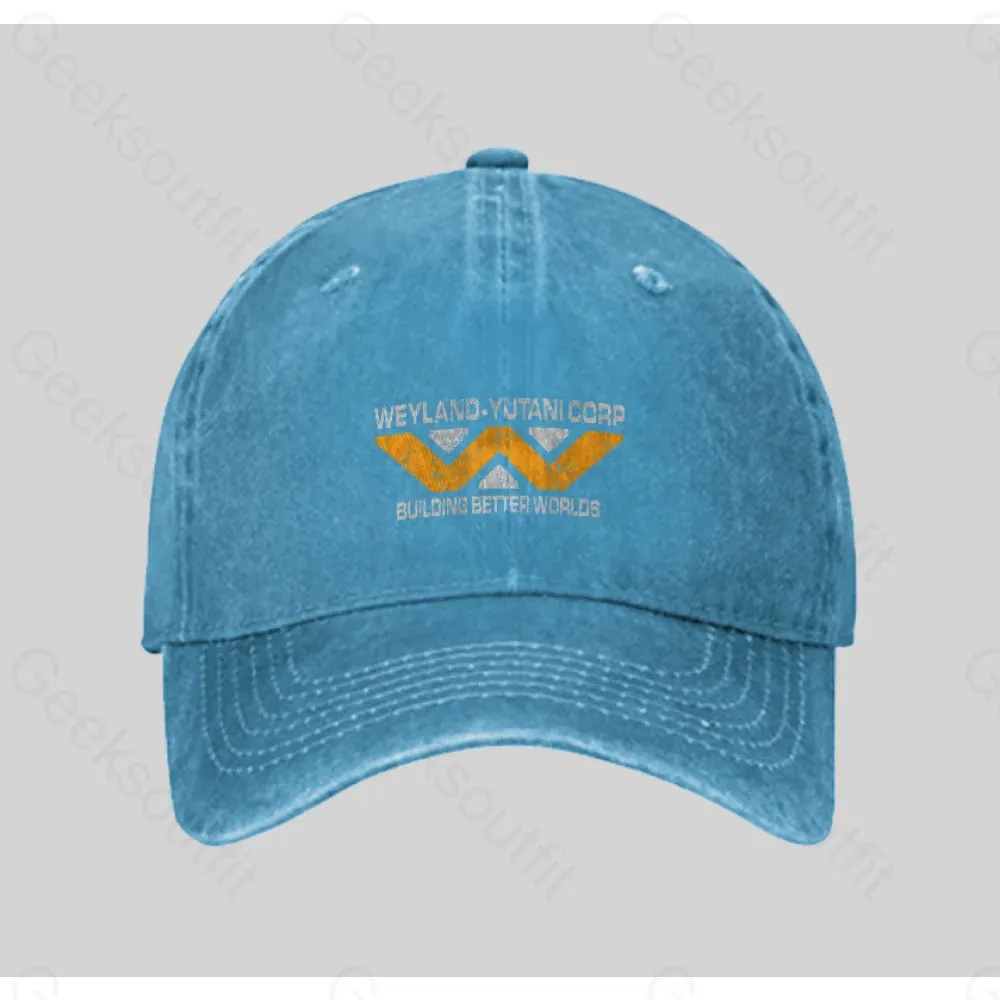 Weyland yutani Corp Washed Vintage Baseball Cap - Image 5