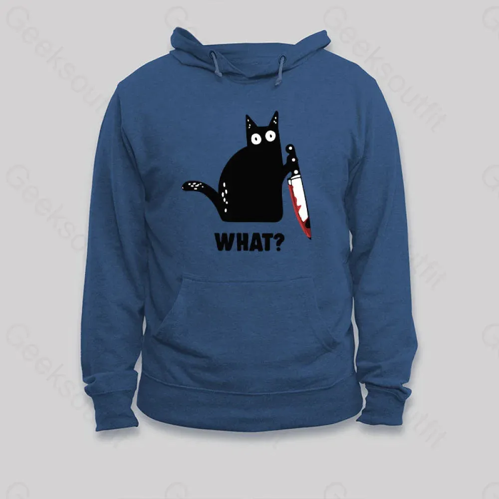 Alternative view of What Cat Funny Hoodie
