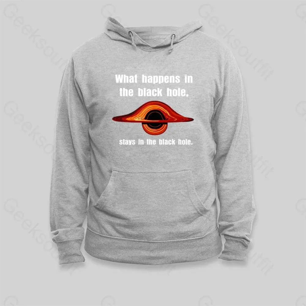 Alternative view of What Happens in The Black Hole Hoodie
