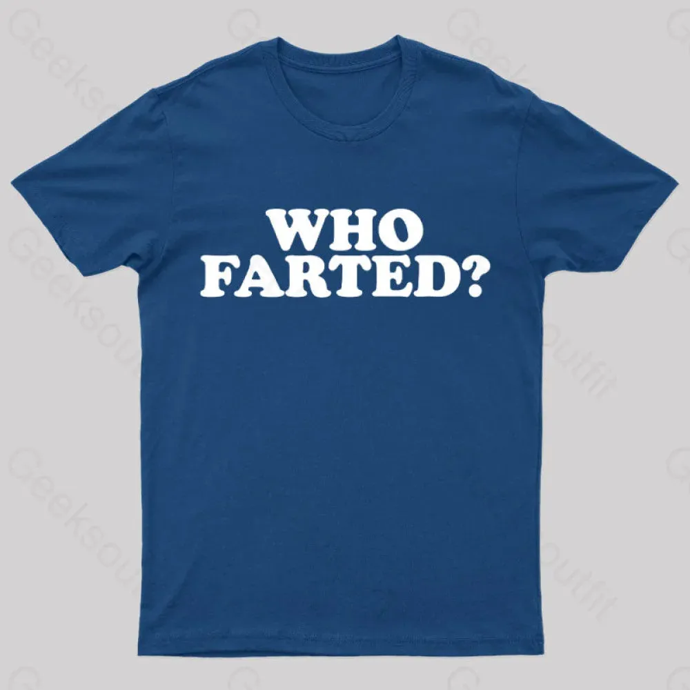 Alternative view of Who Farted Nerd T-Shirt