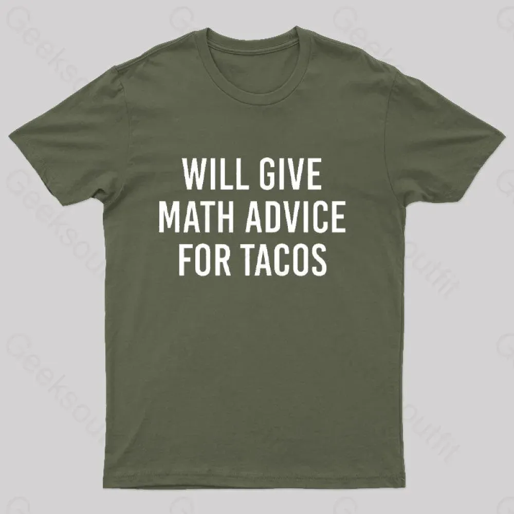 Will Give Math Advice T-Shirt - Image 5