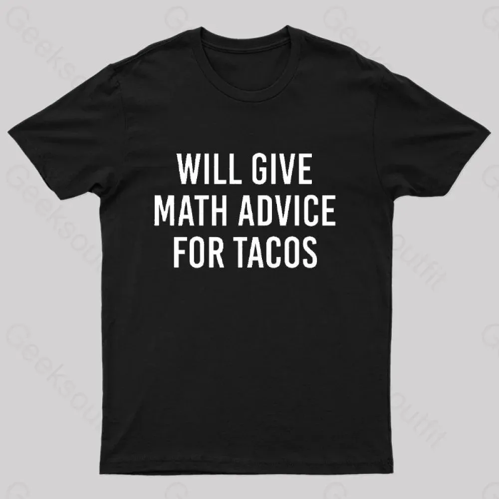 Will Give Math Advice T-Shirt - Image 2