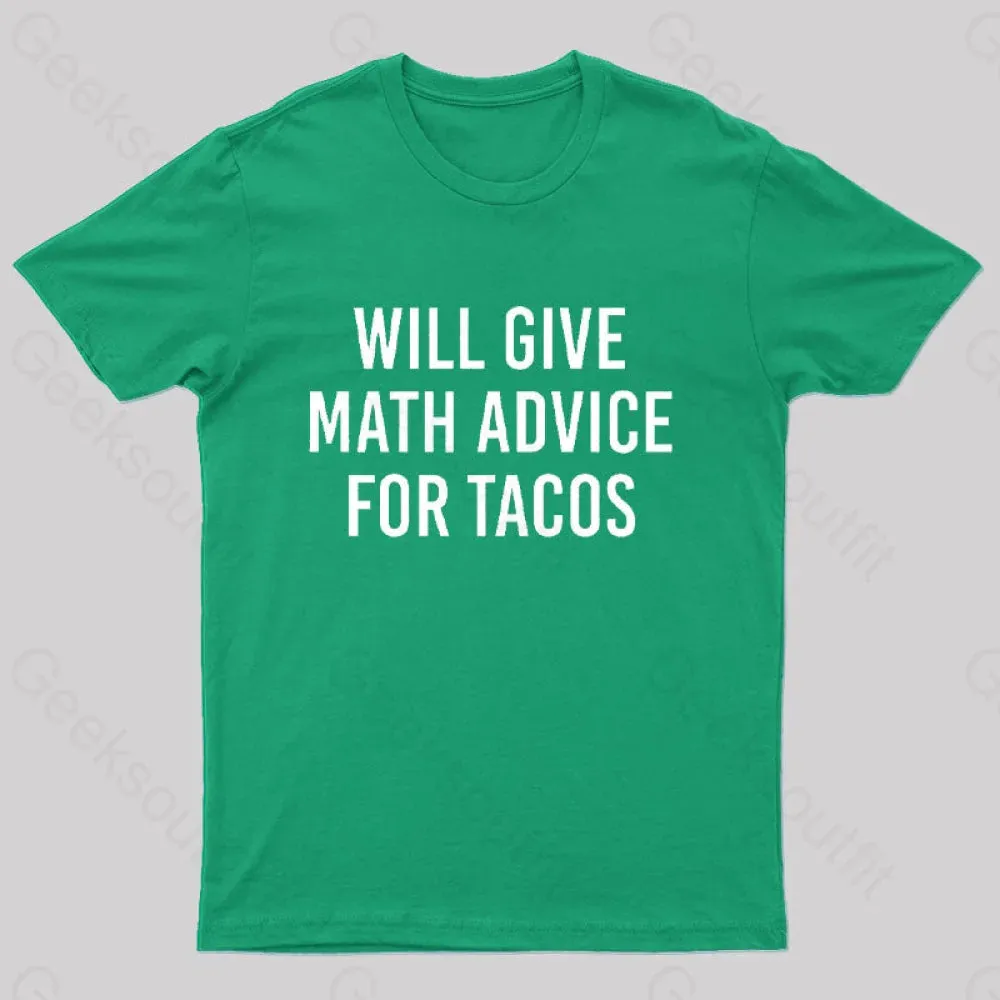 Will Give Math Advice T-Shirt - Image 4