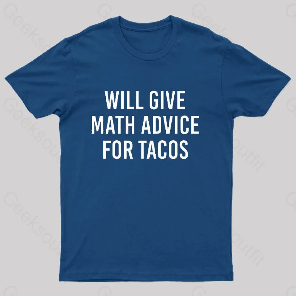 Will Give Math Advice T-Shirt - Image 3