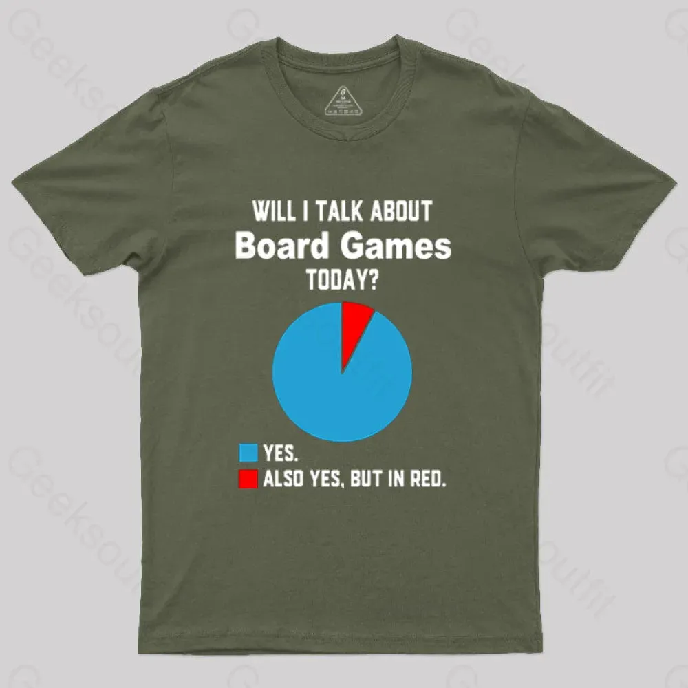 Will I Talk About Board Games Today Nerd T-Shirt
