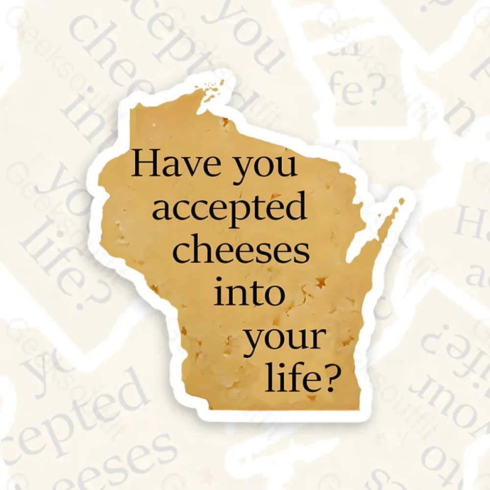 Wisconsin Cheese Pun Geek Sticker